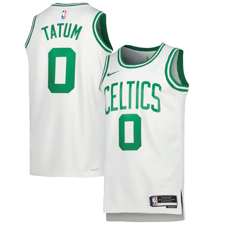 Men Boston Celtics #0 Jayson Tatum Nike White Association Edition 2022-23 Swingman NBA Jersey